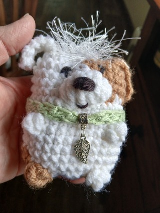 Puffy Puppy. New. Crocheted by Me.