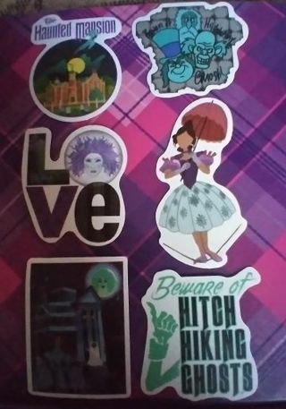 6 "HAUNTED MANSION" Stickers