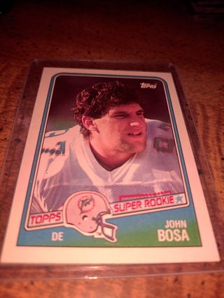 Two Card Lot 1988 Topps football John bosa and Ernest byner 