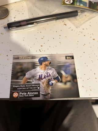 2020 topps empire state award winners pete alonso esaw-22