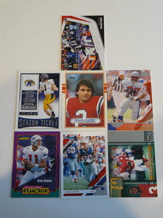 New England Patriots 8-card Lot w/ Stars, Inserts & Rookies