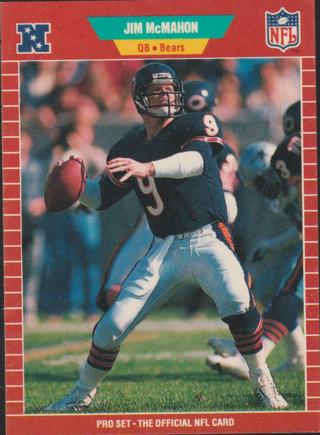 1989 Pro Set #44 Jim McMahon Chicago Bears