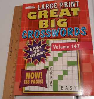 Large Print Crossword Puzzle Book