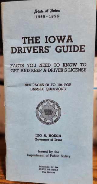 Vintage Iowa Drivers Guide