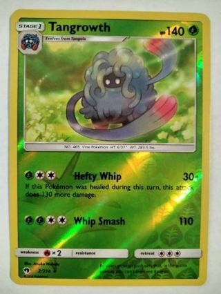 Tangrowth 2/214 rare reverse holo nm pokemon