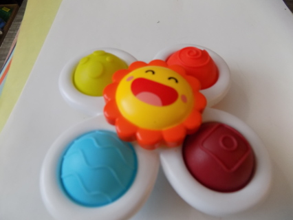 Bab;y toy sunshine Fidget spinner textured pop it toy