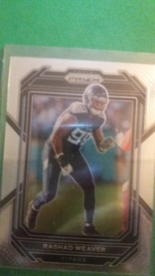 rashad weaver football card free shipping