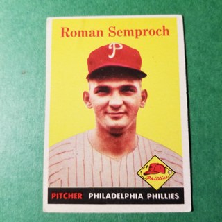 1958 - TOPPS BASEBALL CARD NO. 474 - ROMAN SEMPROCH - PHILLIES