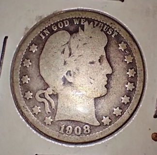 COINS COLLECTIBLE 1908 O QUARTER 90% SILVER AND A BEAUTY FOR ITS AGE TAKE A LOOK WOW!