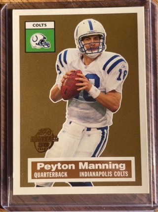 2005 Topps 50 Years Peyton Manning Insert Indianapolis Colts NFl