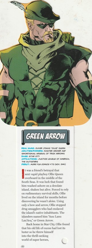 Fandex, DC Comics Card: Very Unusual Shape: GREEN ARROW