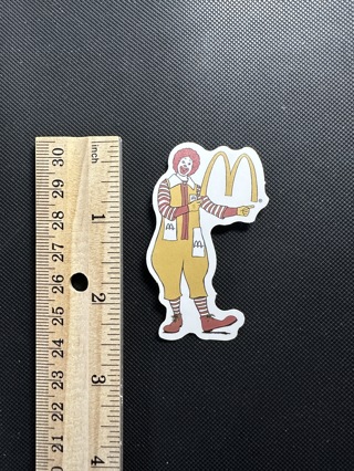 Ronald McDonald's 2.5" Vinyl Logo Decal Sticker