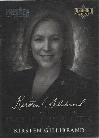 2020 Decision 2020 Candidate Portraits Preview Stamped #CP17 Kirsten Gillibrand 5/5