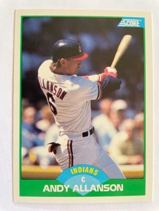 Andy Allanson 1989 Score Cleveland Indians