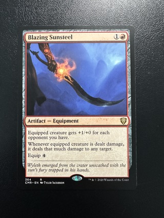 Blazing Sunsteel MTG Magic the Gathering Commander Legends Card