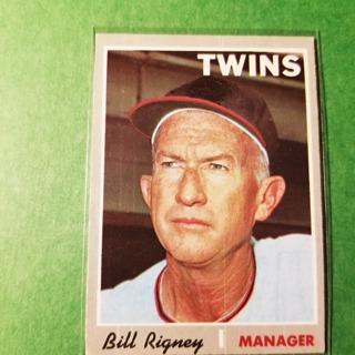 1970 - TOPPS BASEBALL CARD NO. 426 - BILL RIGNEY MGR. - TWINS