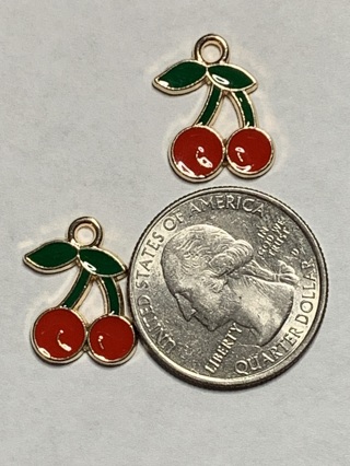 FRUITS CHARMS~#7~SET OF 2~FREE SHIPPING!