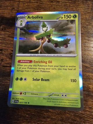 Pokemon Arboliva holo rare card 024/198