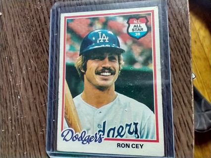 Ron Cey NL All Star Topps 1978 Dodger Legend