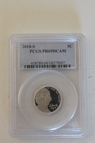 2010-S PCGS PR69 DCAM NICKEL