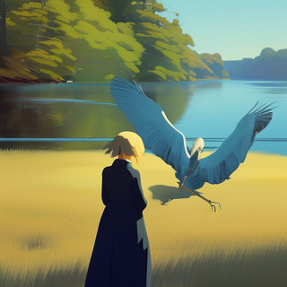 Listia Digital Collectible: Heron on the shore