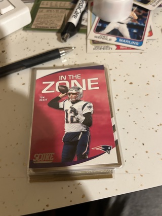 2020 score in the zone insert tom brady