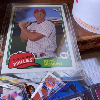 2018 topps 1981 Rhys Hoskins rookie baseball card 