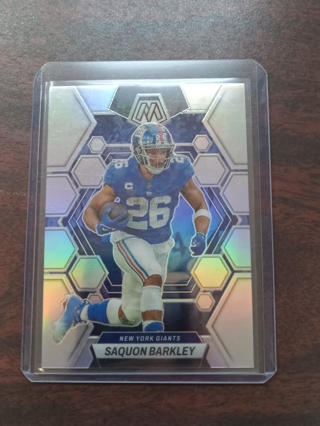 Saquon Barkley *Silver 2023 Mosaic Football #177