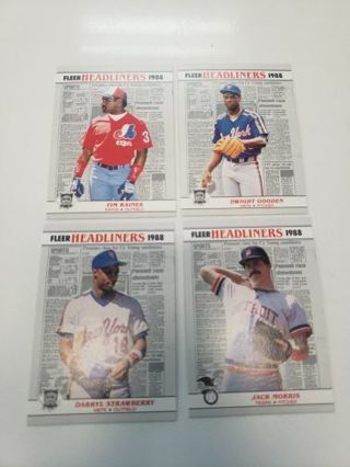 1988 Fleer headliners Baseball Card's