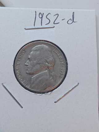 1952-D Jefferson Nickel! 39
