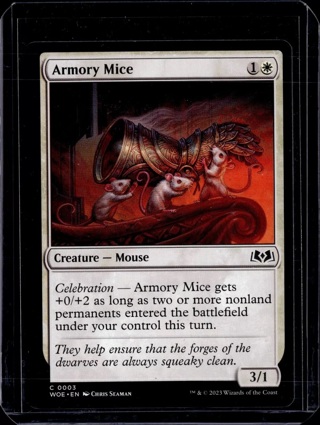 Armory Mice - 3 - WOE - NM - MTG Magic the Gathering