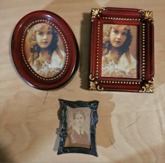 3 Small Vintage Photo Frames