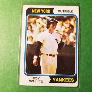 1974 - TOPPS BASEBALL CARD NO.135 - ROY WHITE - YANKEES - NRMT+