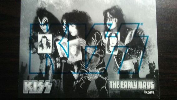 2009 KISS CATALOG/PRESSPASS THE EARLY DAYS- IKONS - BLUE EDITION TRADING CARD# 4