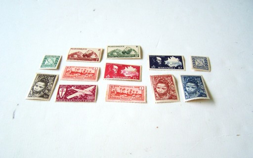 Martinique Postage Stamps Unused Set of 12