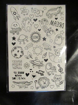 Color Your Own ASSORTED Stickers!  Get Creative and Have fun!