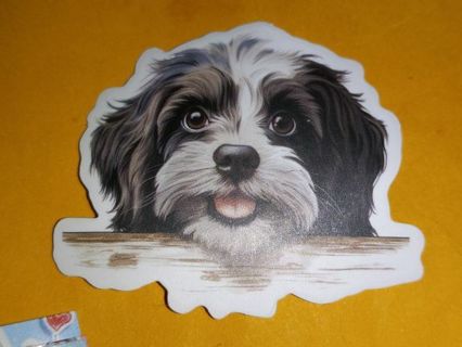 Dog Cute new 1⃣ nice vinyl sticker no refunds regular mail only Very nice