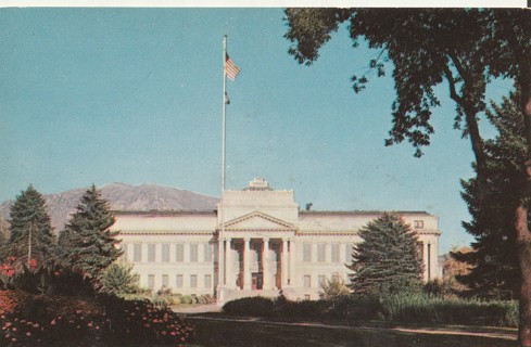 Vintage Unused Postcard: i: University of Utah Admin Building