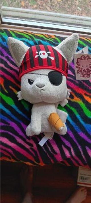 Tentacle Kitty "Bad Hat Day" Pirate Kitty Plush Toy