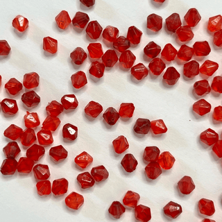 Free: Red AB Faceted 5mm Bicone Beads