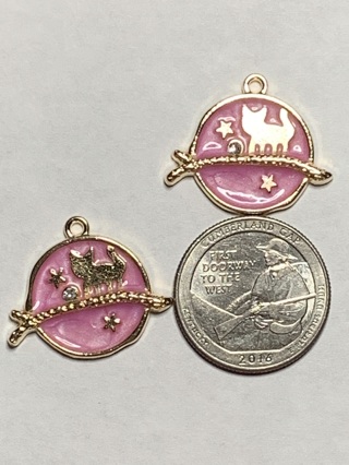 CELESTIAL CHARMS~#7~PURPLE~SET OF 2~FREE SHIPPING!