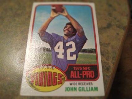 1976 TOPPS ALL PRO JOHN GILLIAM MINNESOTA VIKINGS FOOTBALL CARD# 340