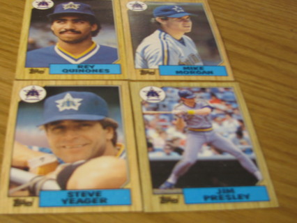 FOUR TOPPS 1987 SEATTLE MARINERS                lot 2302                                           