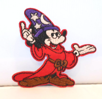 LAST ONE! Mickey Mouse Patch IRON ON Patch Clothing accessories Embroidery Applique Badge FREE SHIPP