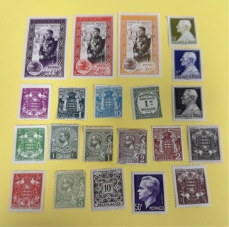 Monaco stamp lot