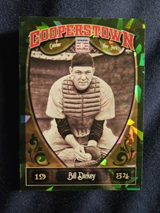 2013 Panini Cooperstown Green Crystal Shard Bill Dickey