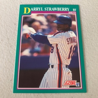 1991 Score - [Base] #640 Darryl Strawberry