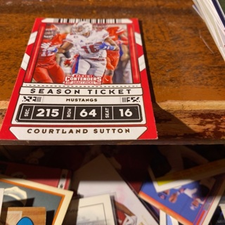 2020 panini contenders draft picks season ticket courtland Sutton football card 