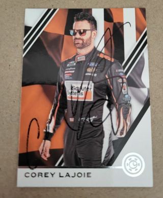 Nascar Corey Lajoie autographed card