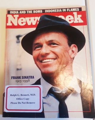 VINTAGE Newsweek Magazine (1998) Frank Sinatra